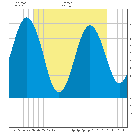Tide chart for Petit Manan Bar on 2025/05/19