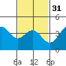 Tide chart for Scripps Wharf, La Jolla, California on 2024/01/31