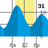 Tide chart for Hood Canal, Belfair, Washington on 2024/01/31