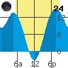 Tide chart for McMicken Island, Washington on 2025/07/24
