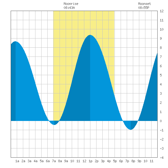 Tide chart for Plum Island Beach on 2025/02/01