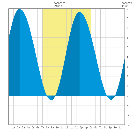 Tide chart for Plum Island Beach on 2025/02/03