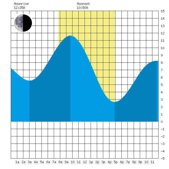 Tide chart for Vashon Island Ferry on 2025/01/21