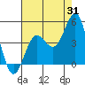 Tide chart for Mussel Shoals, California on 2023/07/31