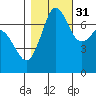 Tide chart for Sequim, Washington on 2021/10/31