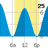 Tide chart for Daymark 135, South Newport River, Georgia on 2023/03/25