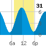 Tide chart for Daymark 135, South Newport River, Georgia on 2023/12/31