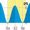 Tide chart for Daymark 135, South Newport River, Georgia on 2024/06/25