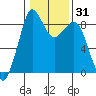 Tide chart for Blaine, Washington on 2021/01/31