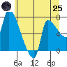 Tide chart for Stella, Washington on 2025/06/25