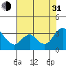 Tide chart for Threemile Slough, Sacramento River Delta, California on 2021/07/31