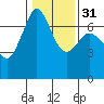 Tide chart for San Juan Islands, Stuart Island, Washington on 2024/01/31