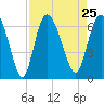 Tide chart for Tybee Creek entrance, Georgia on 2021/08/25