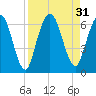Tide chart for 2.5 mi above mouth, Little Satilla River, Georgia on 2022/08/31