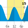 Tide chart for Wolf Island, Georgia on 2025/06/15