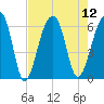 Tide chart for Yonges Island, South Carolina on 2025/08/12