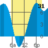 Tide chart for Burrows Bay, Allan Island, Washington on 2023/07/31