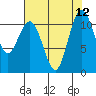 Tide chart for Quartermaster Marina, Washington on 2025/08/12