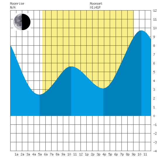 Tide chart for Bush Point Lighthouse on 2025/07/17
