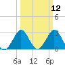 Tide chart for Canova Beach, Florida on 2025/03/12