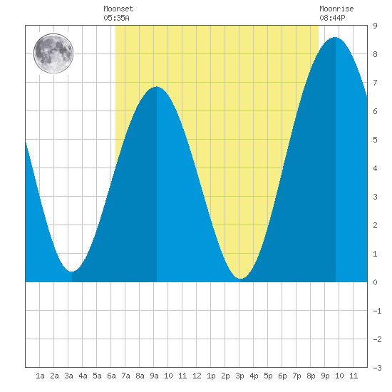 Tide chart for Allied Chemical Docks on 2024/06/21