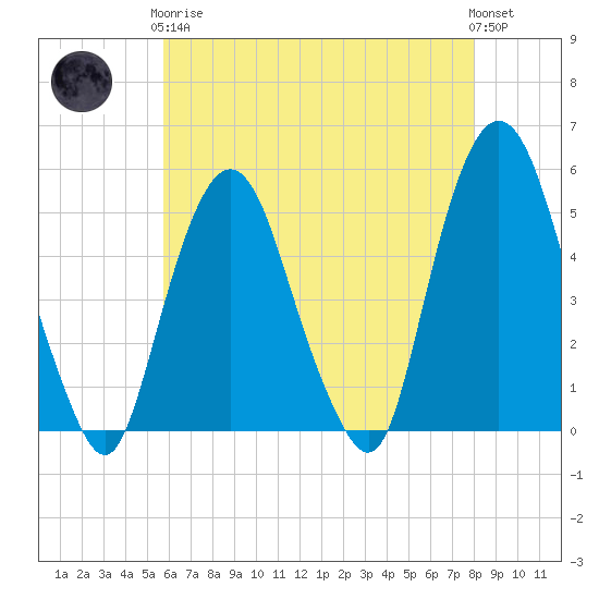 Tide chart for RR bridge on 2024/05/07