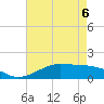 Tide chart for Cote Blanche Island, West Cote Blanche Bay, Louisiana on 2022/05/6
