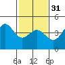 Tide chart for Ano Nuevo Island, California on 2024/01/31
