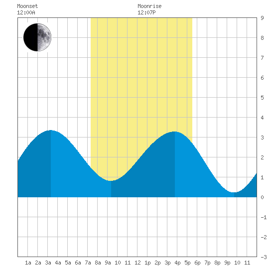 Tide Chart for 2022/01/9