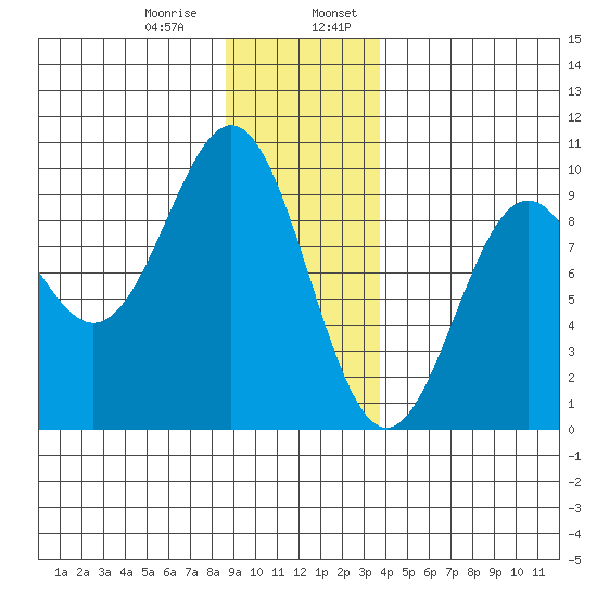 Tide Chart for 2021/01/9