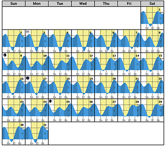 tide chart calendar