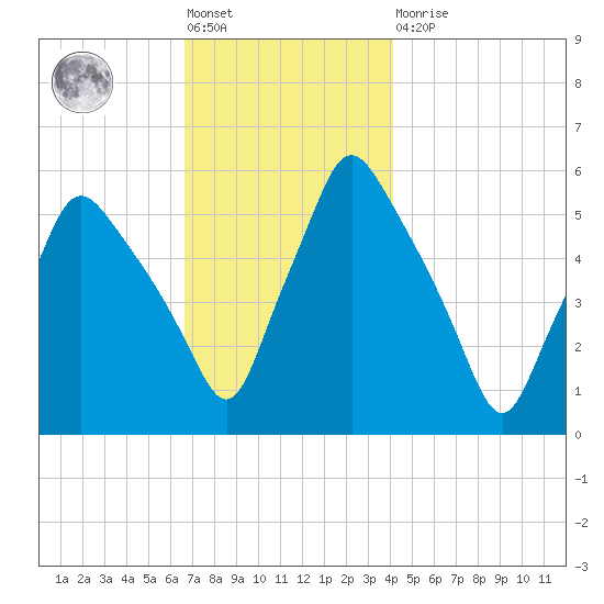 Gardiner tide chart for Friday, November 19, 2021