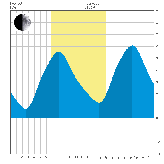 Gardiner tide chart for Friday, November 28, 2025