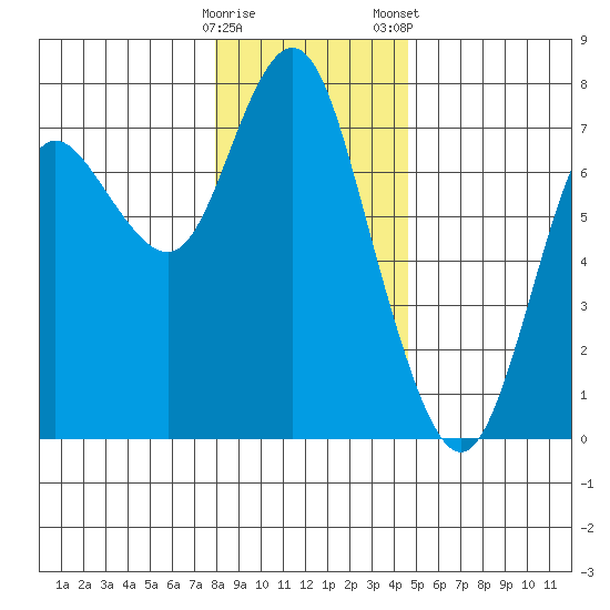 Astoria tide chart for Sunday, December 29, 2024