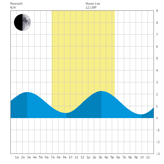 Golden Beach tide chart for Sunday, December 8, 2024