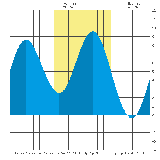 Youngs Bay tide chart for Friday, January 31, 2025
