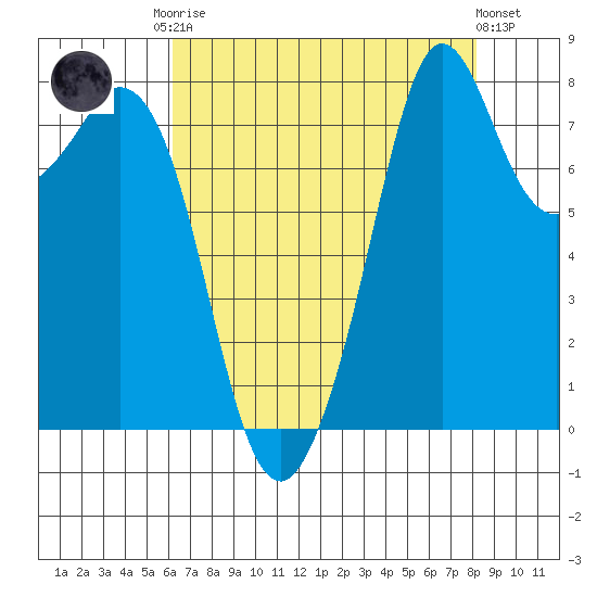 Lummi tide chart for Friday, August 22, 2025