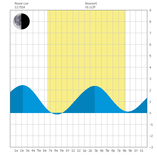 Government Cut tide chart for Friday, June 28, 2024