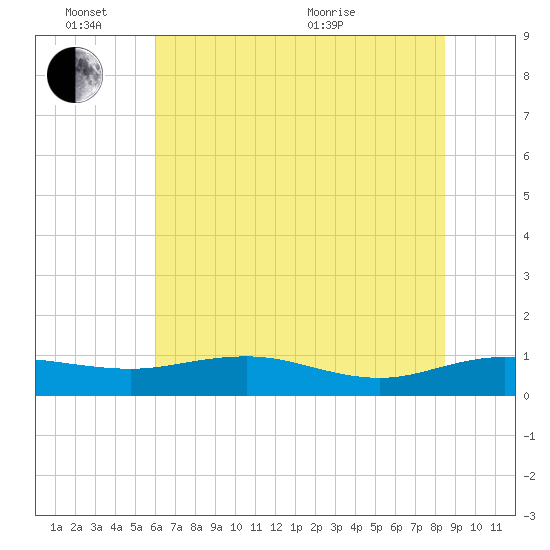 Grahamville tide chart for Friday, June 14, 2024