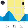 Grant Line Canal bridge tide chart for Friday, July 9, 2021