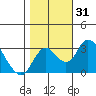 Grant Line Canal bridge tide chart for Tuesday, October 31, 2023