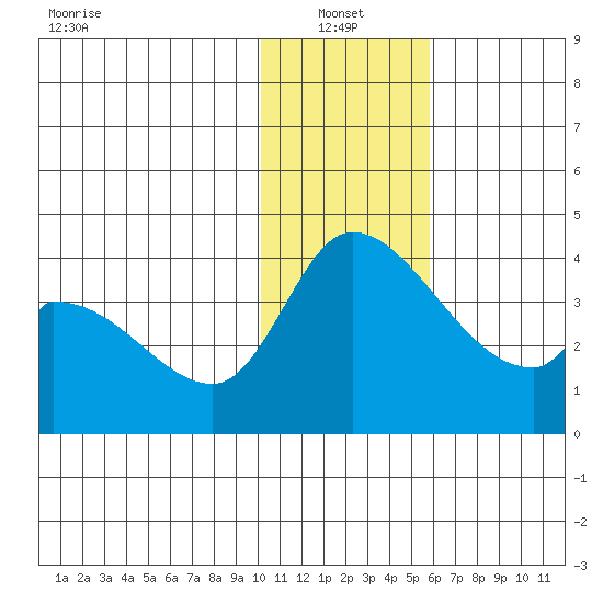 Grant Point tide chart for Friday, January 13, 2023