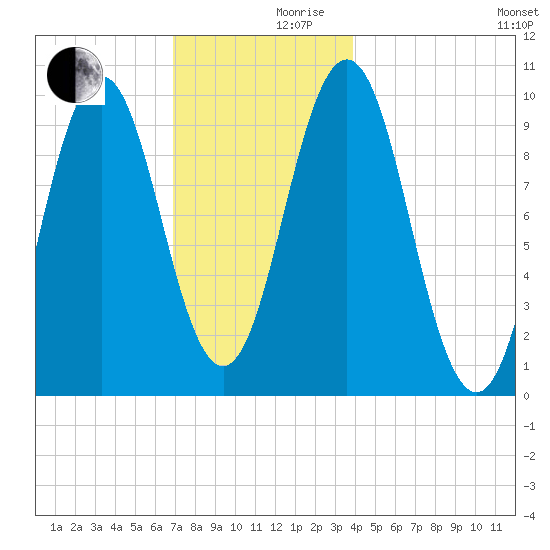 Petit Manan Bar tide chart for Friday, December 10, 2021