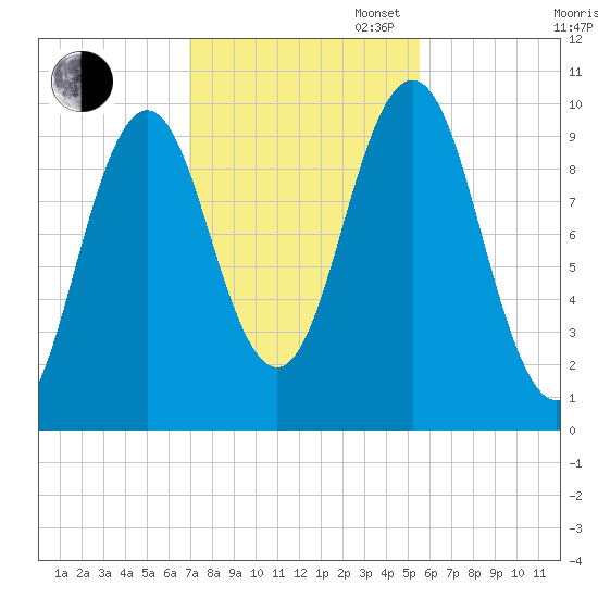 Petit Manan Bar tide chart for Thursday, October 24, 2024