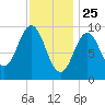 Petit Manan Bar tide chart for Saturday, January 25, 2025
