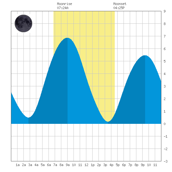 Hackensack tide chart for Thursday, November 20, 2025