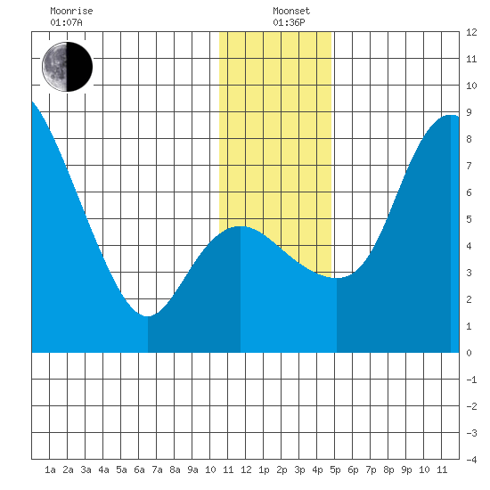 Hagemeister Island tide chart for Sunday, December 22, 2024