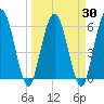 Harrietts Bluff tide chart for Tuesday, March 30, 2021