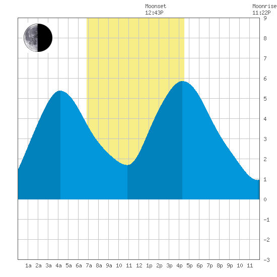 Hell Gate tide chart for Friday, November 22, 2024