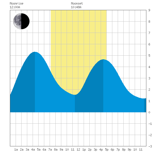 Hell Gate tide chart for Tuesday, January 21, 2025